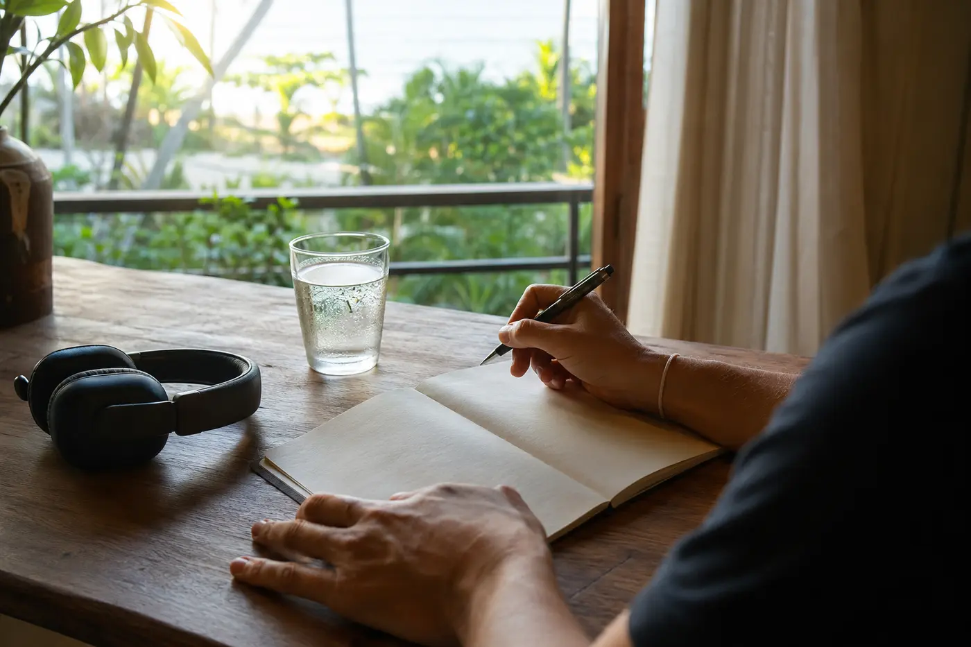 Guided visualization and journaling